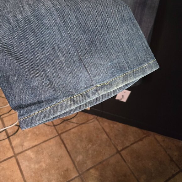 Vintage Y2K Bebe Womens 29 Flared Low Rise Denim Jeans FLAWED - Picture 10 of 10